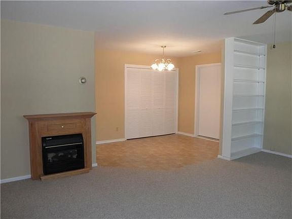 The dining and living room