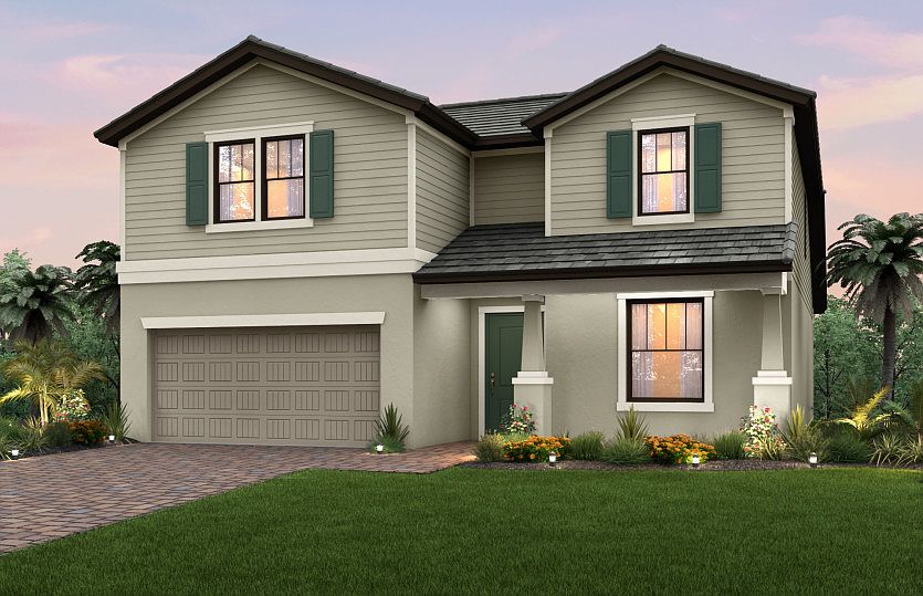 Elevation C2B with porch