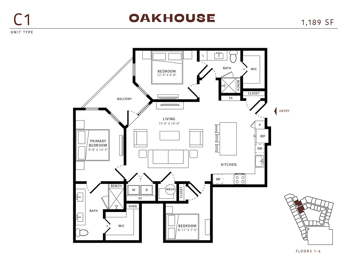 Floor plan C1 P8