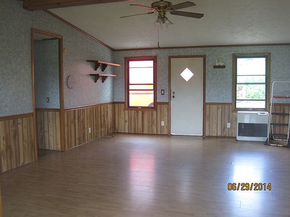 Family room with large open floor plan