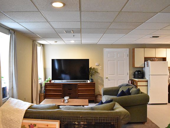 living room with windows