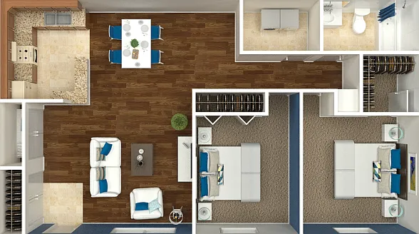 2 Bedroom 1 Bath 2 Bedroom 1 Bath