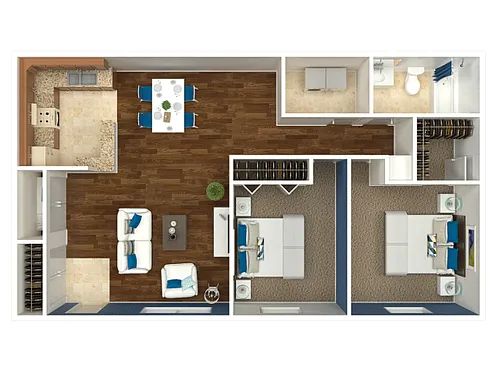 Floor plan 2 Bedroom