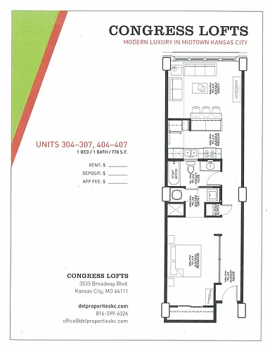 Floor plan 304 and 407