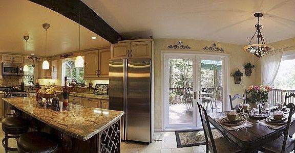 Exquisite Chef's Kitchen and Diningroom