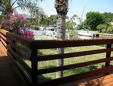 L-Shaped Wood Deck
