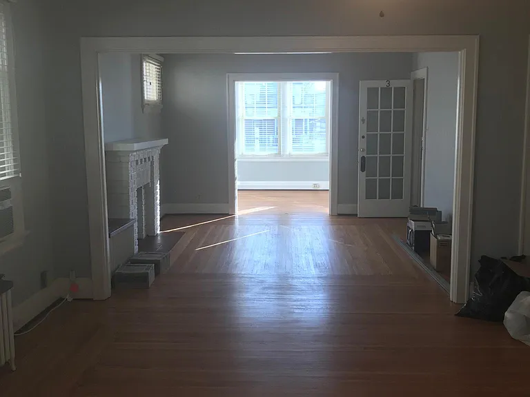View from kitchen into dining/living room!