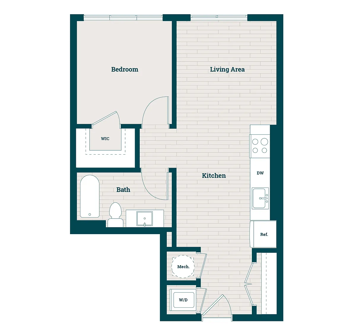 Floor plan 1BR-06
