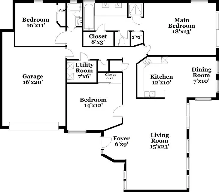 3 bed, 2.0 bath, 1572 sqft, $2,005 — Photo 2