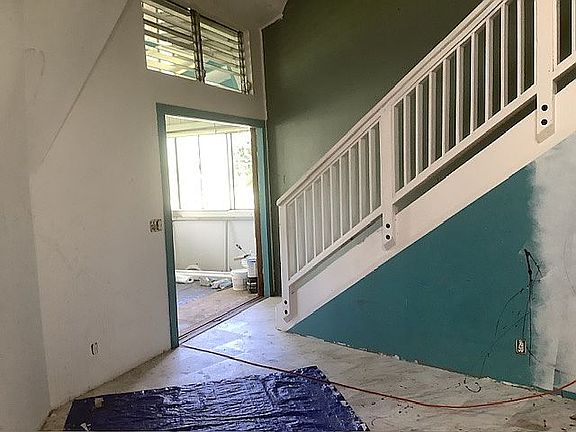 Stairway and gym entrance