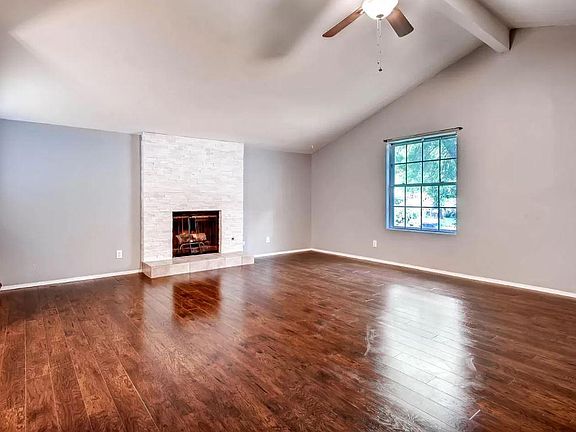 Living room facing front of house