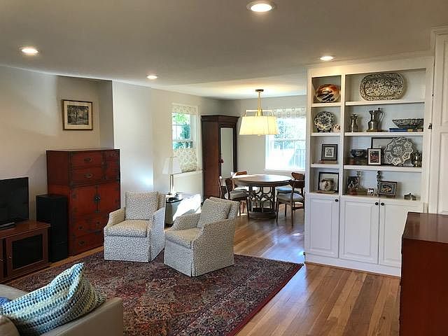 LR with recessed LED lighting.