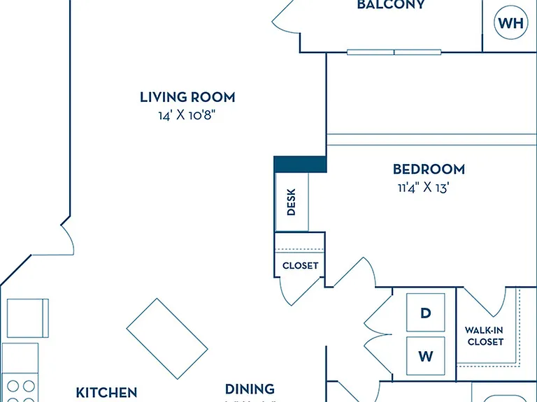 1 Bedroom | 1 Bath | 750 SF | Renovated 1 Bedroom | 1 Bath | 750 SF | Renovated