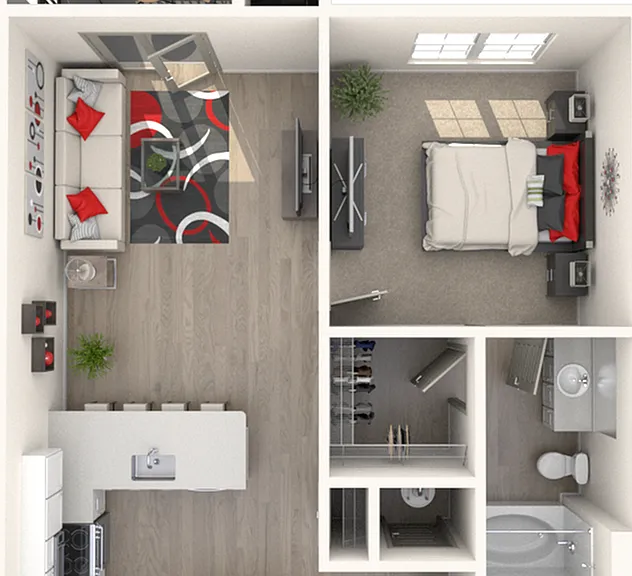 1 Bedroom | 1 Bedroom | 727 SF 1 Bedroom | 1 Bedroom | 727 SF