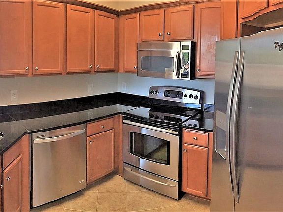 Kitchen open to living and dinning room