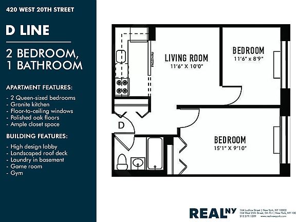 5th image of 460 W 20th St APT 4D
