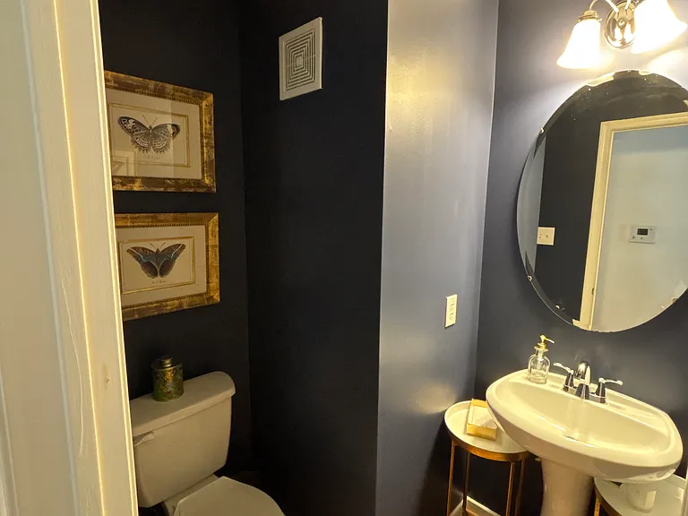 half bathroom downstairs