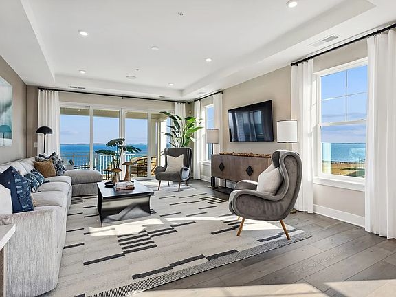 Great room with tray ceiling