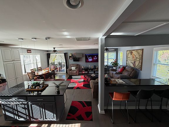 Huge living dining kitchen