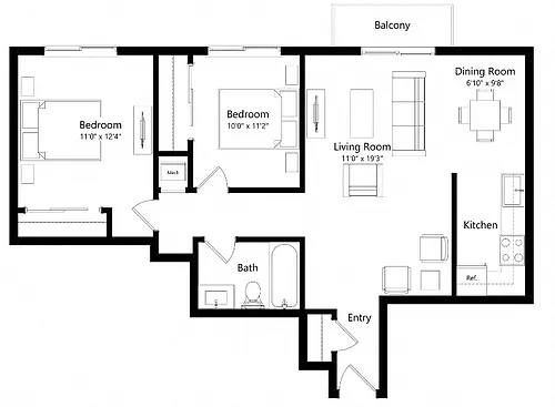 Floor plan B6-P