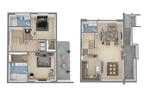 Floor plan 2 Bedroom 2 Bathroom