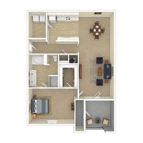 Floor plan 1X1