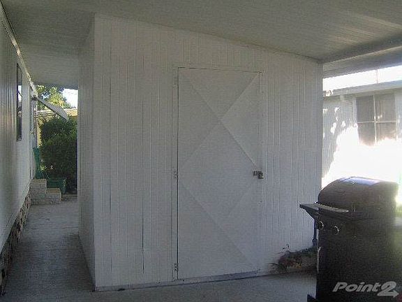 storage shed with laundry hookups