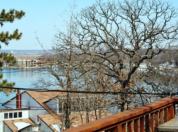 Deck over looking the lake