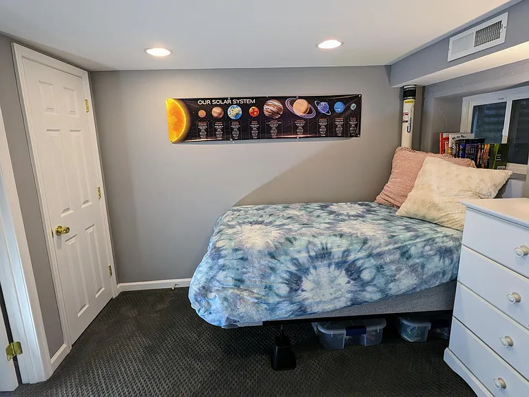 Separate closet for third bedroom/office.