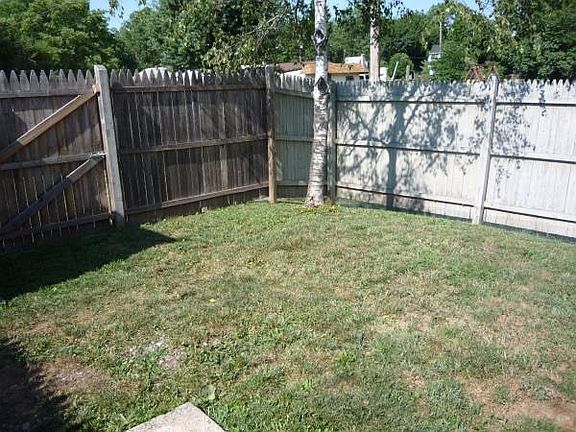Fenced back yard