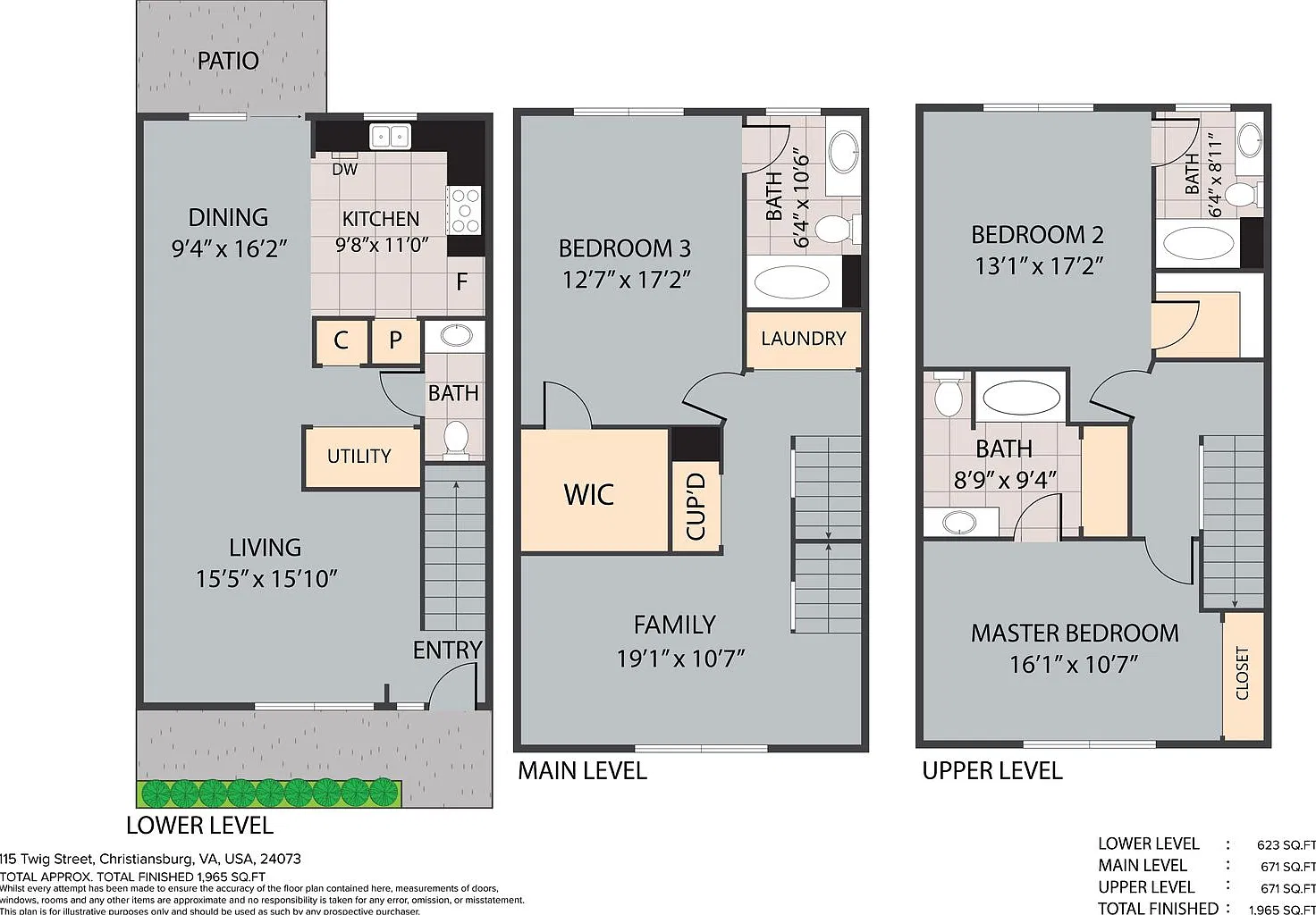 Oak Tree Townhome - 3 story, 3 Bed, 3.5 Bath — Photo 2