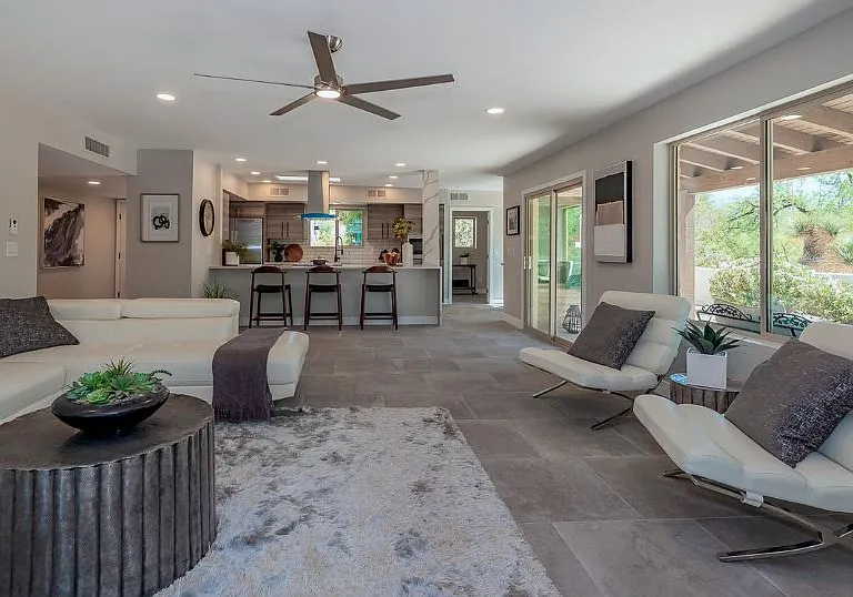 open concept living space with lots of natural light
