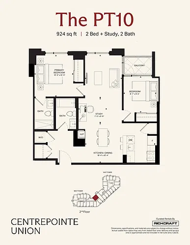 Floor plan The PT10