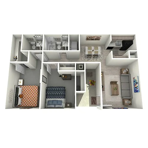 Floor plan 2X15