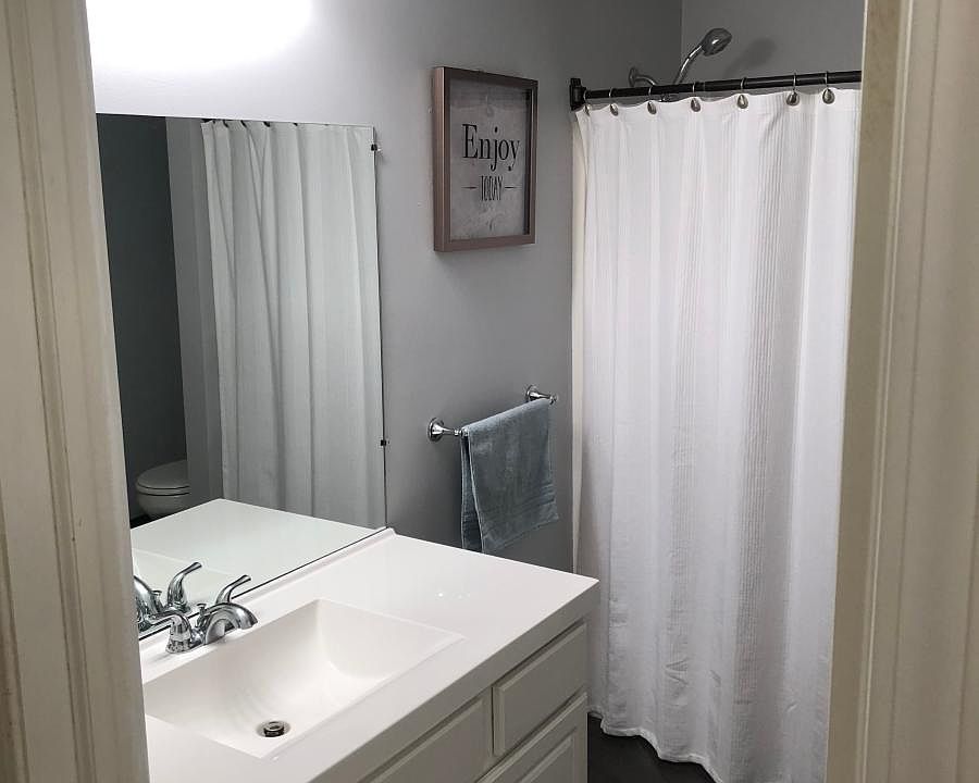 Attached master bath
