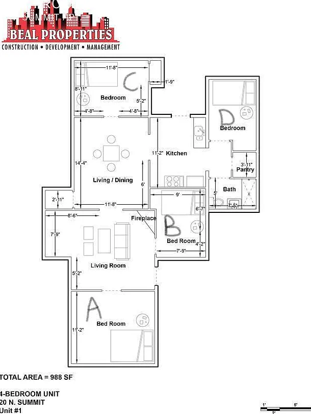 1 bed, 200 sqft, $630 — Photo 2
