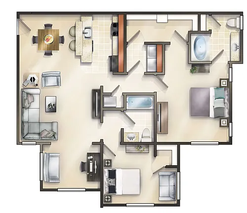 Floor plan The Cedar Sunroom - Phase II