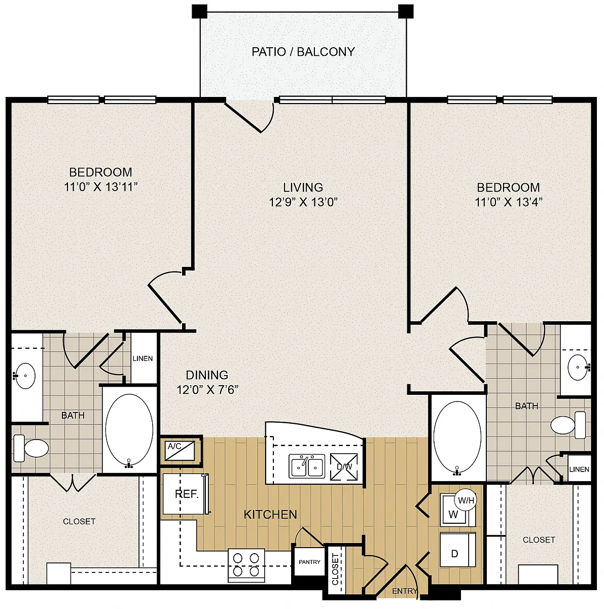 Floor plan Mid-rise B1