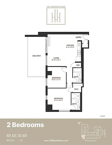 Floor plan 2 bedroom apartment