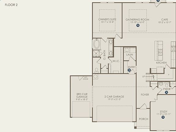 Keller Floor Plan, Quick Move-In Home, Floor 1