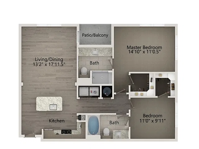 Floor plan B1B