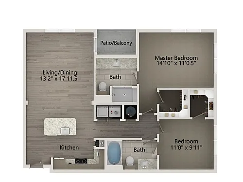 Floor plan B1B