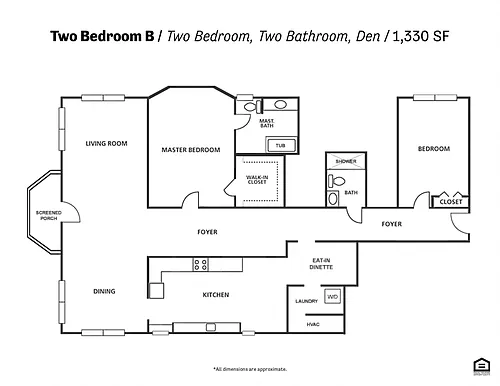 Floor plan 2BRB
