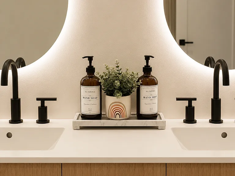 Luxury Bathroom with all Ammenities and Hair drier included.