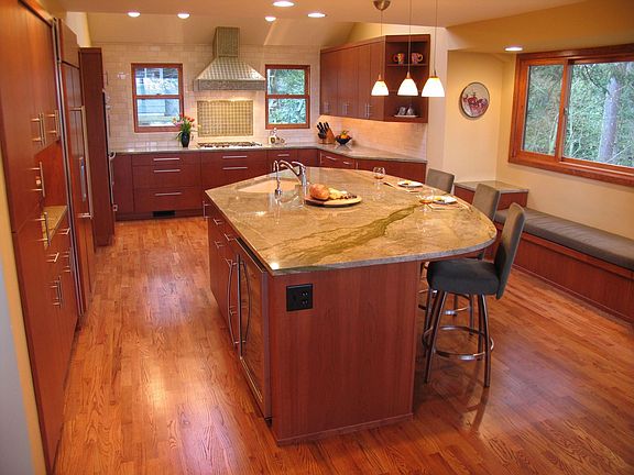 Newly-remodelled kitchen