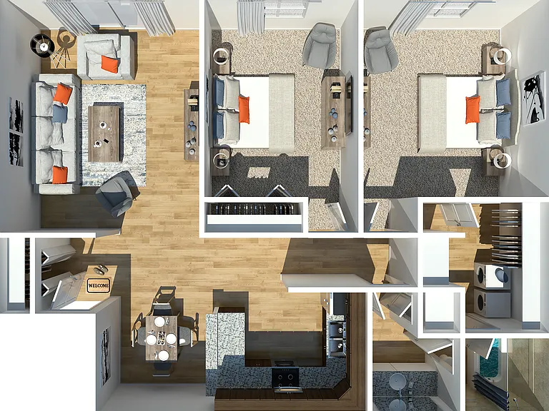 Two Bedroom Two Bedroom