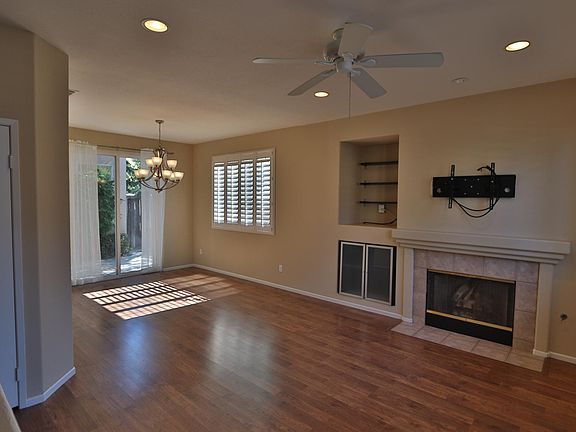 Living room and dining room