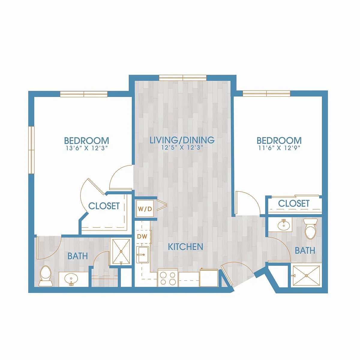 Floor plan 2X2 G