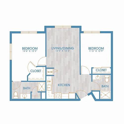Floor plan 2X2 G
