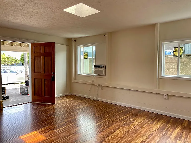 Living room with sky light and Air Conditioner